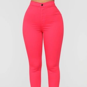 Super high waist denim skinny jeans